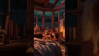 Peaceful Autumn Rain and Cozy Fireplace Sounds to Calm Your Mind and Help You Sleep