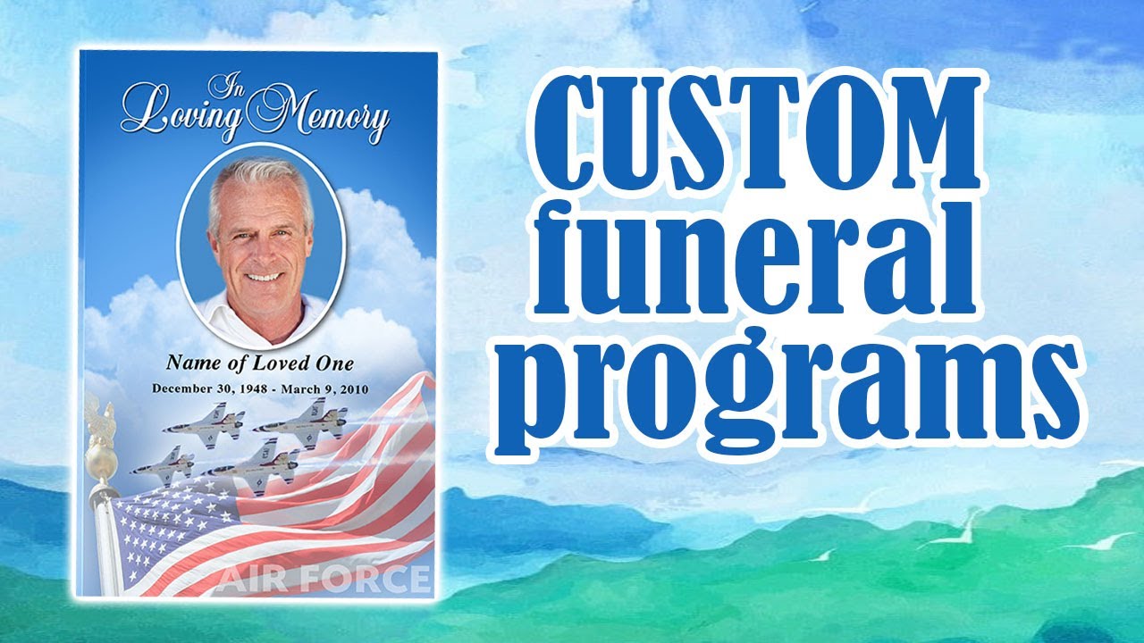 Custom Funeral Programs Design and Service Video by The Funeral Program Site