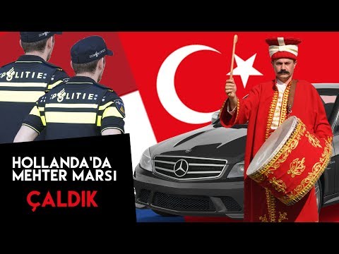 Hollanda'da şehirin göbeğinde Mehter marşı çaldık, Hollanda polisi geldı!