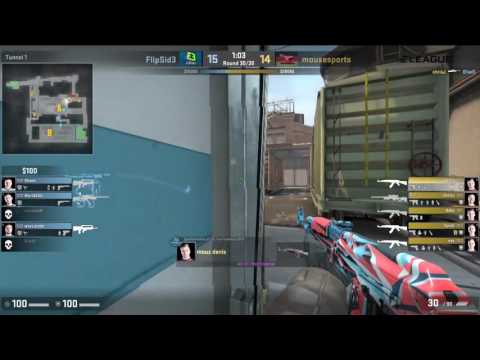 ChrisJ 4k to secure OT | FlipSid3 vs Mousesports | ELEAGUE Season 1 - Group E
