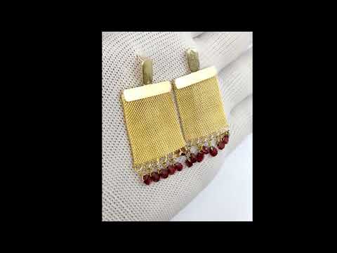 Unisex sterling silver 925 semi precious earrings, for party...