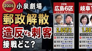 「自民党をぶっ壊す」刺客vs造反｜全35選挙区 接戦ランキング