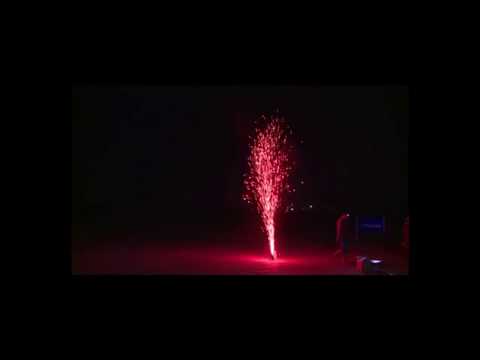 Flammenflockenfontäne T1 Rot