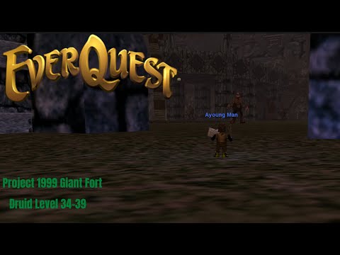 P99 Druid Solo level 34-39 Quad Kiting Giants