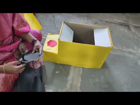 How to make bus with cardboard box bus fancy dress 