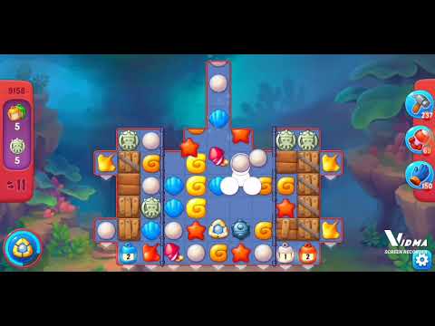 Fishdom. 9158 hard level no boosters and diamonds. 19 moves