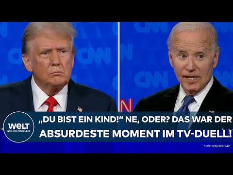 TV-DUELL: "Du bist ein Kind!" Das war der absurdeste Moment zwischen Donald Trump und Joe Biden