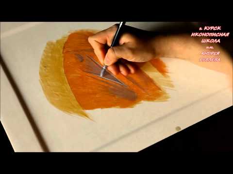 Рисование кистями Roubloff в Иконописной школе имени Андрея Рублева Курск