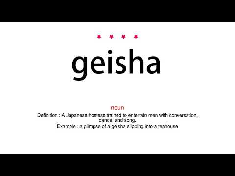 How to pronounce geisha - Vocab Today