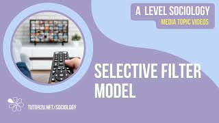 Selective Filter Model | Media | AQA A-Level Sociology
