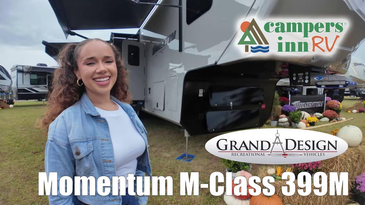 A photo of this 2026 Grand Design Momentum M-Class 399M