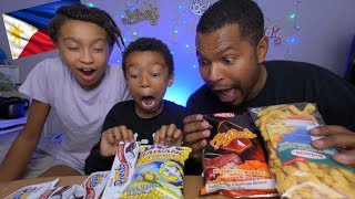 TRYING FILIPINO SNACKS CHALLENGE