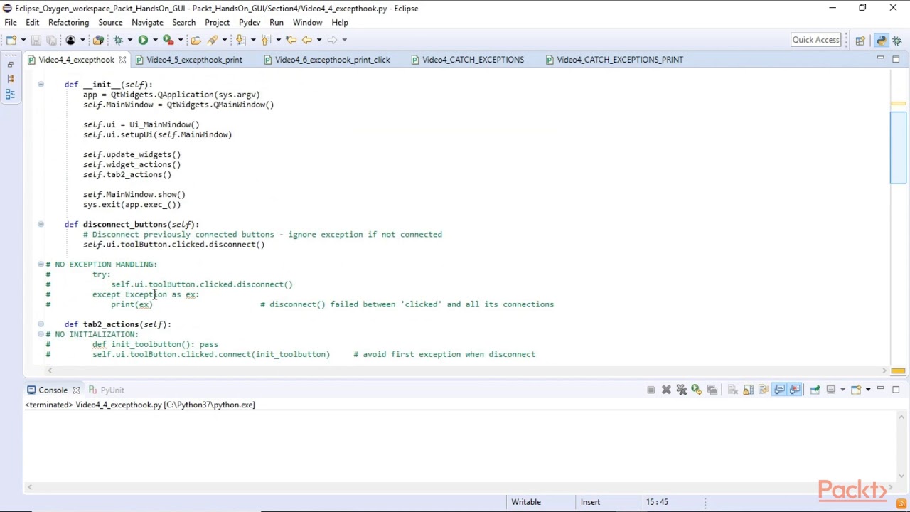 video4 4 Debugging PyQt5 with Python Hooks