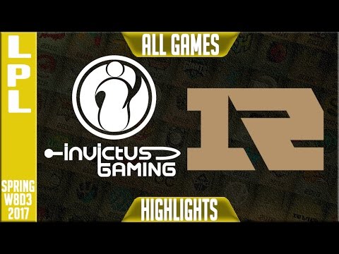 Invictus Gaming vs RNG Highlights All Games - LPL Spring 2017 W8D2 - IG vs RNG All Games