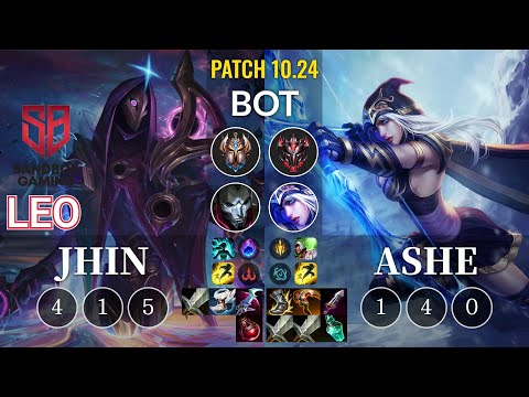 SB Leo Jhin vs Ashe Bot - KR Patch 10.24