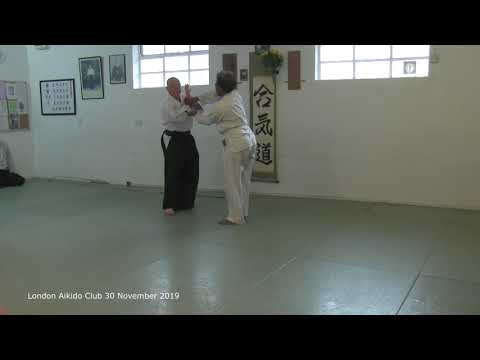 Morote dori nikyo ki no nagare ukes elbow drops