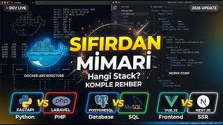 Sıfırdan Web Mimarisi! | Docker, FastAPI vs Laravel, Postgres vs MySQL, Nginx & 