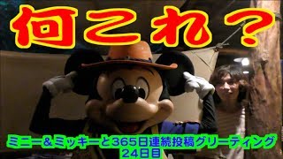 ミニー＆ミッキーと365日連続投稿グリーティング24日目〜何これ？〜