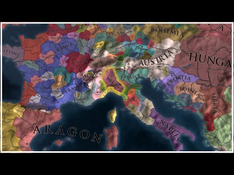 EU4 - Timelapse - Forming Roman Empire as Milan 1.31