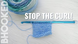 4 Tips to Reduce Tunisian Crochet Curling on B.Hooked TV