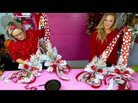 Your Front Door Needs THIS! 😍 Inside Out Christmas Door Swag Tutorial | Flower Friday Show