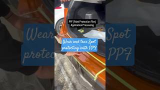 Paint protection film application
