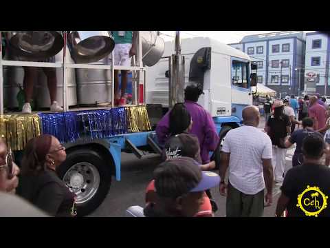 Desperadoes performing at J'Ouvert in Port of Spain 2020