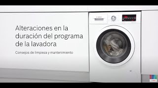 Bosch ¿El programa de la lavadora dura más? ¿O menos? ¿Cambia durante el ciclo? anuncio