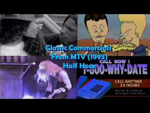 Half Hour of Classic MTV Commercials - (1993)