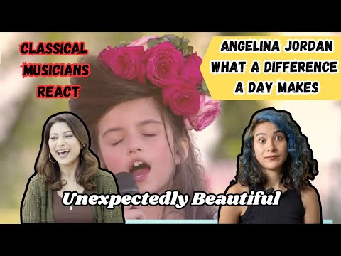 First Time Hearing Angelina Jordan : What a Difference a Day Makes || Musicians React