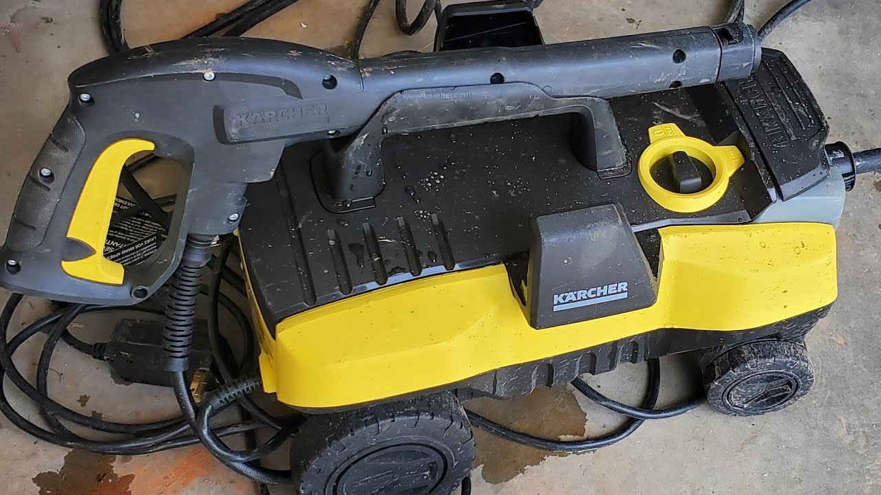 Driveway Pressure Washing Concrete Karcher K3 Follow Me Ring Spotlight Cam & Ring Doorbell