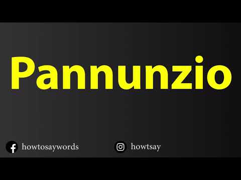 How To Pronounce Pannunzio
