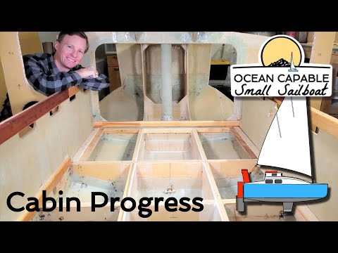 OCSS-048 Cabin Sole Progress and More Improvements in the Cabin - Mini-Cruiser Sailboat Build