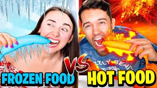 FROZEN FOOD vs HOT FOOD ! Mancare INGHETATA vs Mancare ARSA !