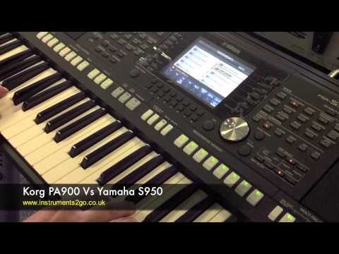 Korg PA900 VS Yamaha S950 Keyboard Demo