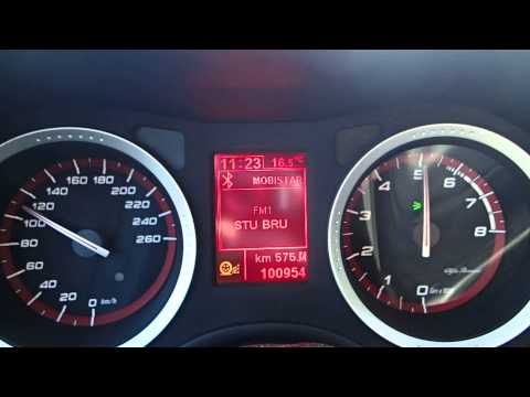 Alfa Romeo 159 1750 TBI with Squadrachip(235hp) 0-180km/u 1,2,3,4 gear