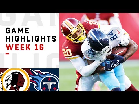 Redskins vs. Titans Week 16 Highlights | NFL 2018