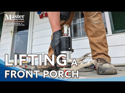 Lifting a front porch with Ricky