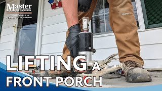Watch video: Lifting a front porch with Ricky
