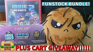 Evercade Indie Heroes Collection 2 - Funstock Bundle - Badges and Plush Toy - PLUS CART GIVEAWAY!!