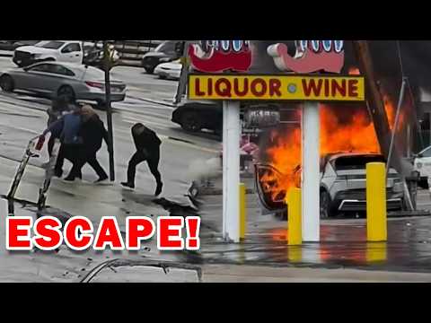 EV Slams Into Pole: What Saved the Driver?