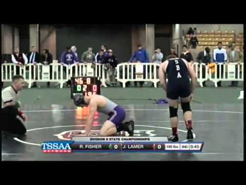 195 lbs Match from the TSSAA Division II Wrestling Championship Finals