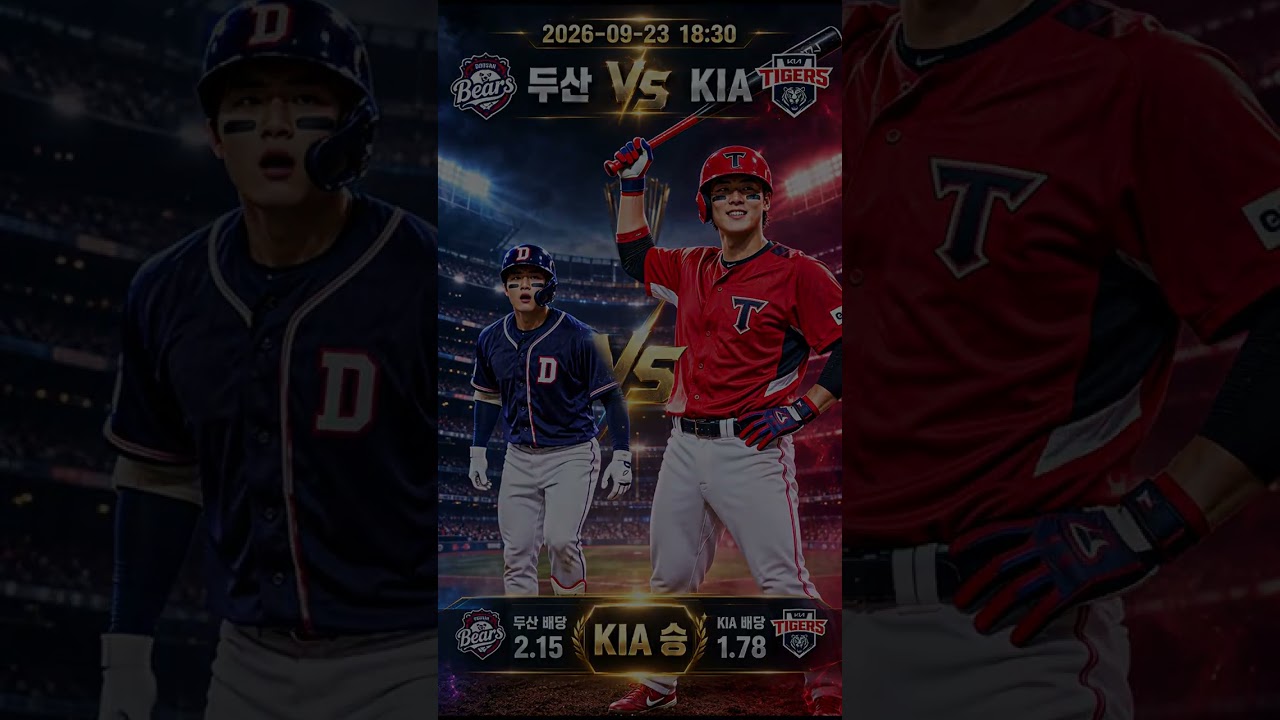 두산 vs KIA 경기 예측｜두산 우세 전망 #스포츠픽 #경기예측