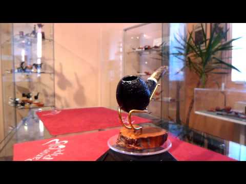 Pipa radica half bent apple fatta a mano - www.paronellipipe.it