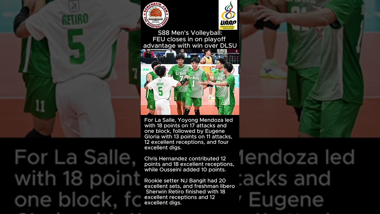 UAAP Men's Volleyball: FEU clobbers DLSU