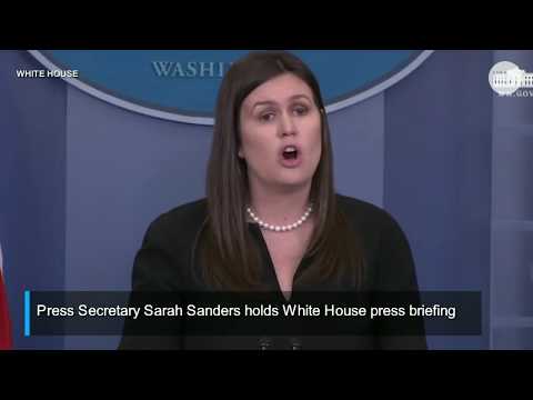 White House press briefing Sarah Huckabee Sanders holds Wednesday's White House press briefing.