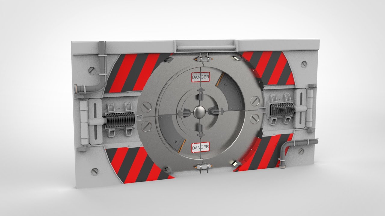 Sci fi door 16 3D Model
