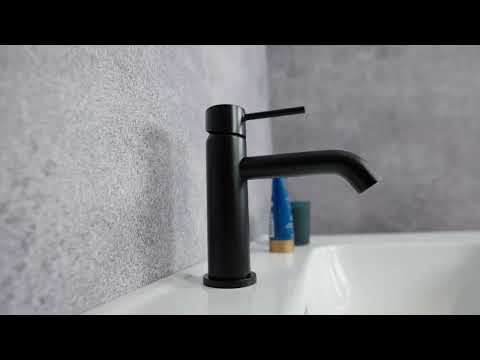 kielle Oudee - Grifo de lavabo, negro mate 10115104