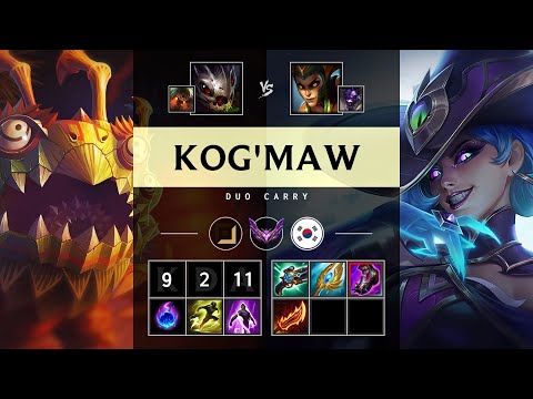 Kog'Maw ADC vs Cassiopeia - KR Master Patch 25.21