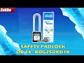 ONEBIZ Long Shackle Safety Padlock Black OB 14-BDG25DKD1K Thermoplastic Safety Padlock 4